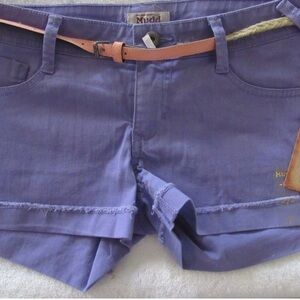 Mudd Purple Jean Shorts Classic Design